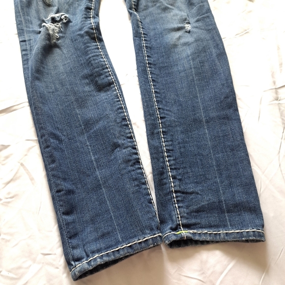 True religion | Blue faded ripped women's CASEY , low rise super skinny Jean - Picture 5 of 14